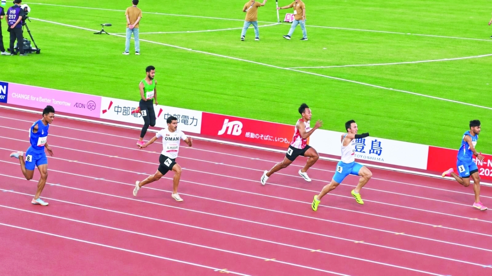 Qusai al Rawahi and Taha al Harrasi finished fourth in their respective 100 metres events.