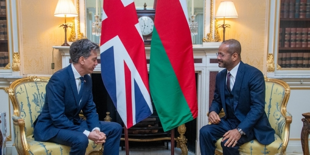  Sayyid Badr bin Hamad al Busaidi, Foreign Minister, met with Ed Miliband, Secretary of State for Foreign, Commonwealth and Development Affairs of the United Kingdom