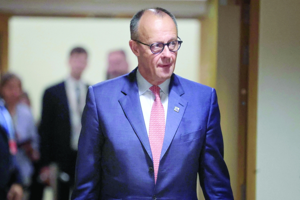 Chancellor Friedrich Merz, seen in this file photo, praised the arrest as a “success” and warned Germany should expect more such cases. — AFP