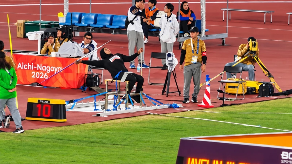 Oman's Iman al Shamsi set a personal best in the javelin at 14.10 metres to take fourth in the women’s F34 javelin at the Aichi-Nagoya 2026 Asian Para Games on Thursday.