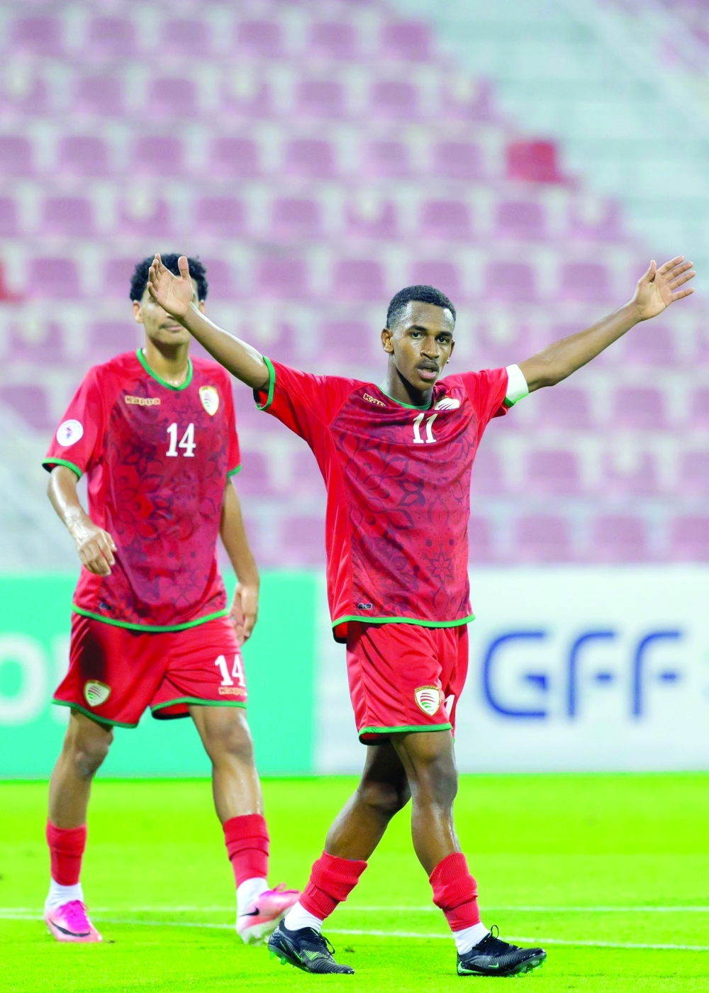 Bashar al Shamsi gave Oman a deserved first-half lead.