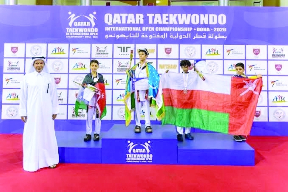 Oman secured one gold, one silver and 12 bronze medals at the sixth Qatar International Open Taekwondo Championship in Doha.