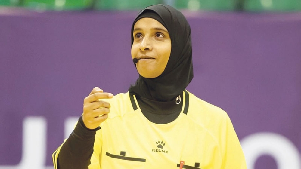 Al Hadhrami’s journey in refereeing began with the women’s futsal league in 2016.
