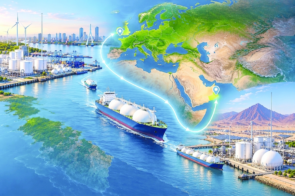 NoorBridge seeks to strengthen an emerging clean energy corridor connecting Oman's hydrogen production ambitions with European industrial demand. (For illustration only)