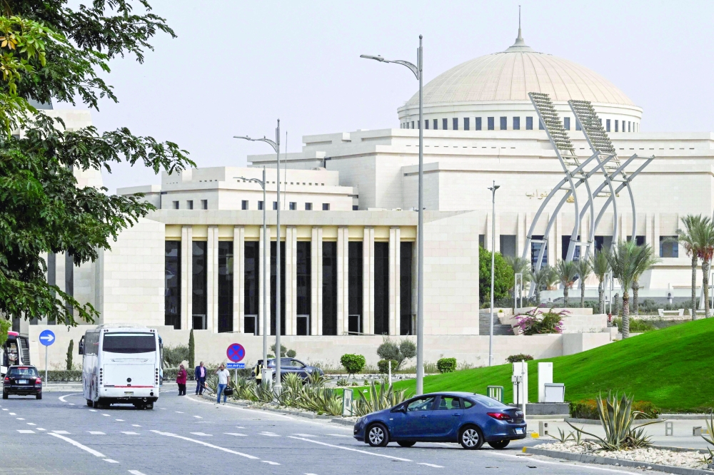 This photograph shows the Egyptian Parliament building in the New Administrative Capital. — AFP
