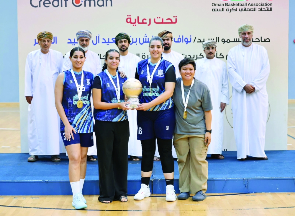 Masirah were also presented with the women's trophy after beating Salalah 55-50 on Sunday. — Moosa al Balushi