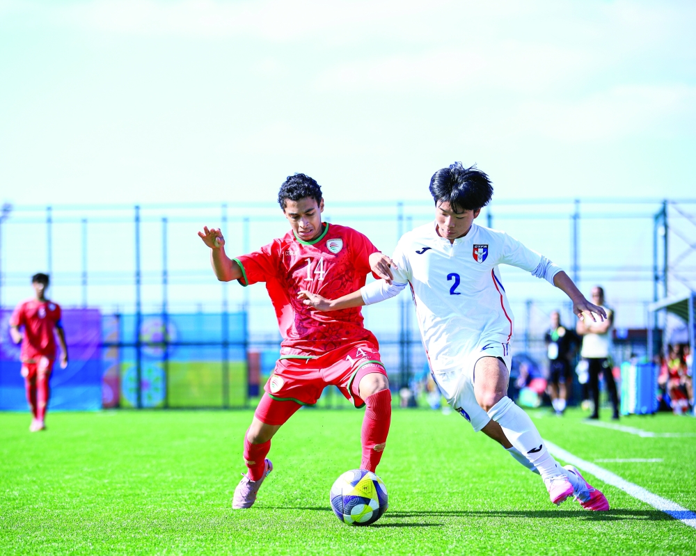 Oman U15 players in action during their 4-2 victory over Chinese Taipei at the Fifa U15 World Cup and Festival 2026 in Baku, Azerbaijan.