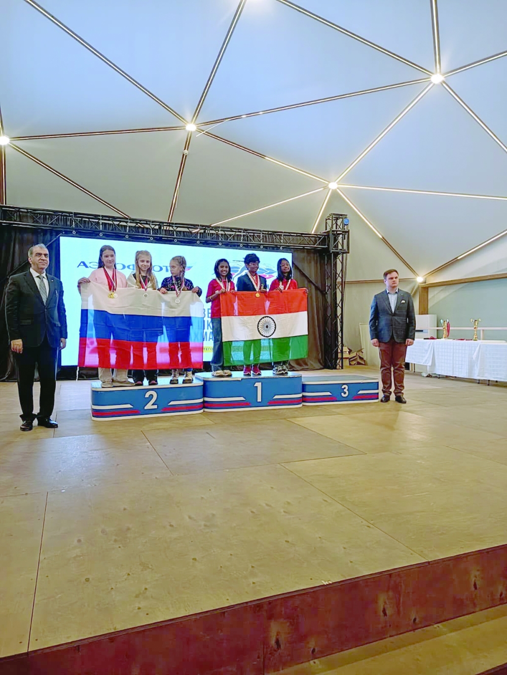 Indian School Bausher students Niyola Pinto and Ilaan Shafeek won a combined six medals representing India at the Asian Schools Team Chess Championship in Russia.