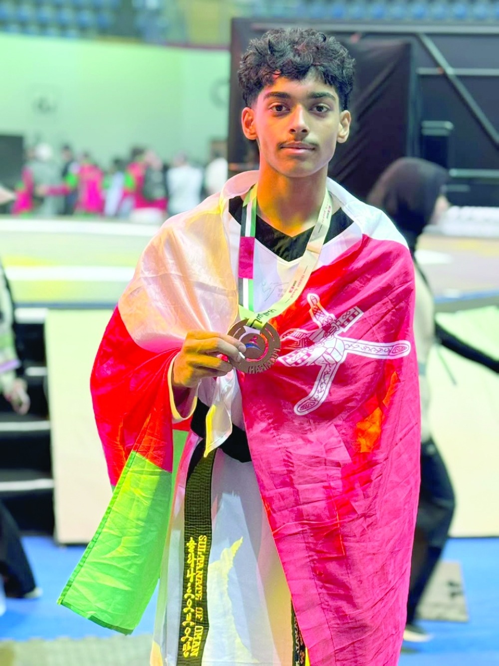 Taekwondo athlete Ziyad bin Ali al Balushi will compete in the men’s under-48 kg category on November 8.