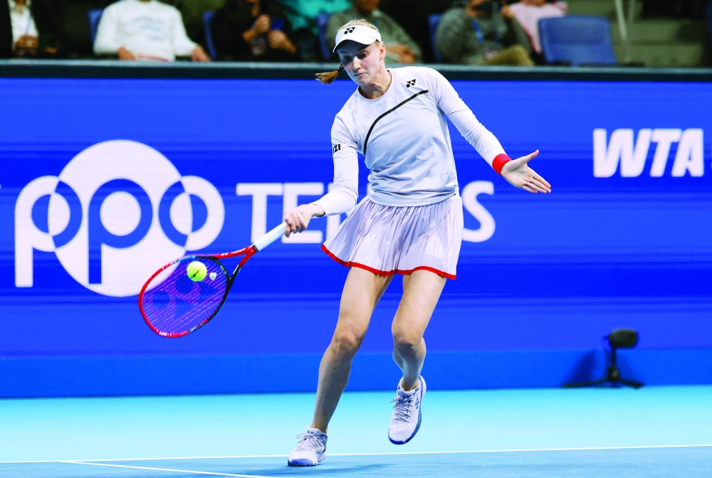 Kazakhstan's Elena Rybakina in action during her round of 16 match against Kazakhstan's Yulia Putintseva in Tokyo. — Reuters