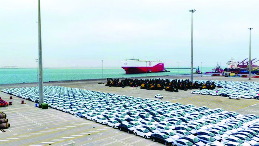Chinese automaker BYD's ship at the Duqm port. This reflects the port's growing capabilities in handling large-scale vehicle shipments and enhances its role as a logistical platform connecting Asian markets with the Oman and the GCC