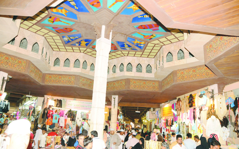 People engaged in brisk shopping for Eid al Fitr.