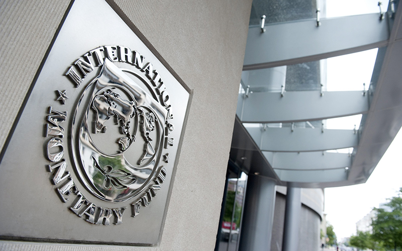 The logo of the International Monetary F