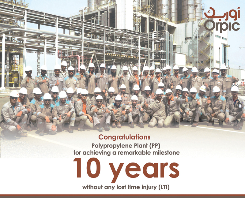 Orpic’s Polypropylene Plant achieves major safety milestone Oman Observer