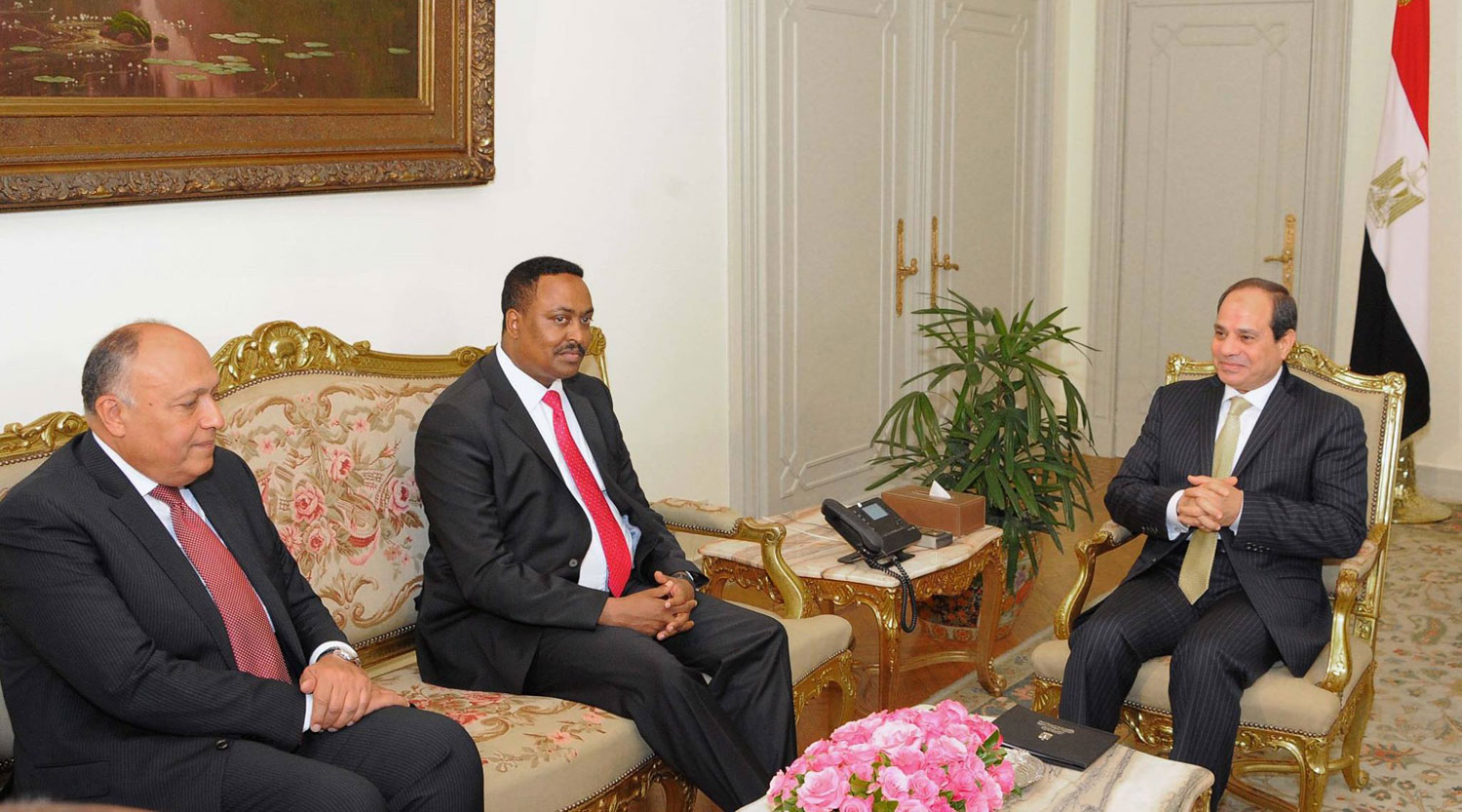 sisi-with-Workneh-Gebeyehu-the-Ethiopian-foreign-affairs-minister
