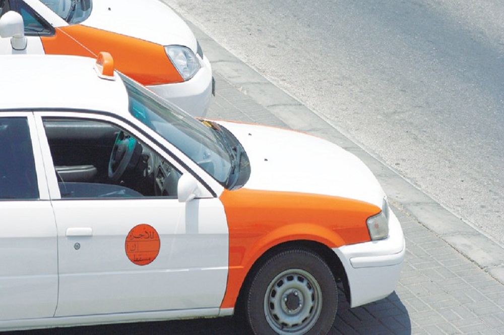 orange taxis