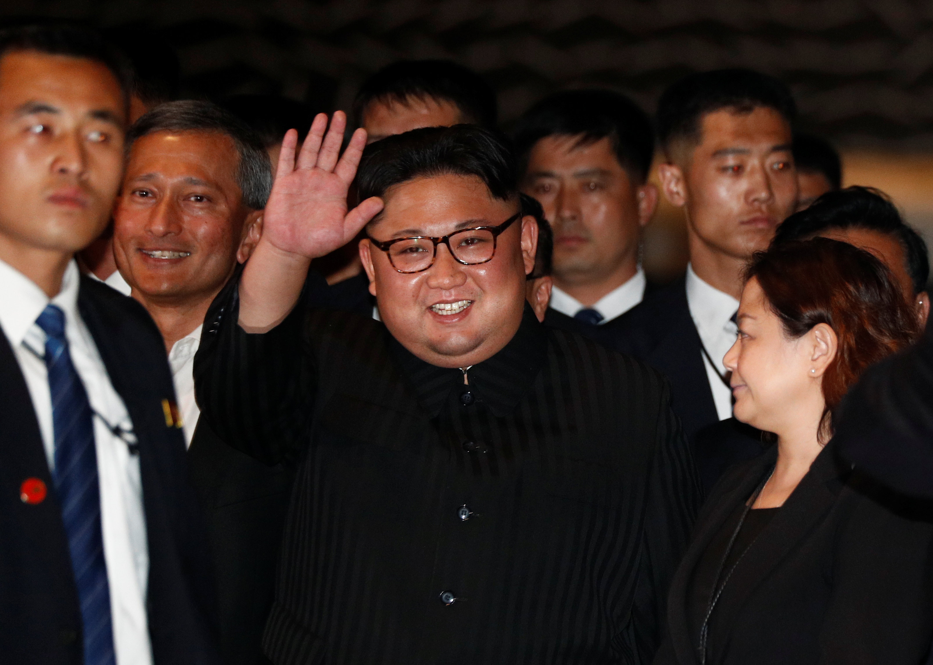 North Korea's leader Kim Jong Un visits The Marina Bay Sands hotel in Singapore