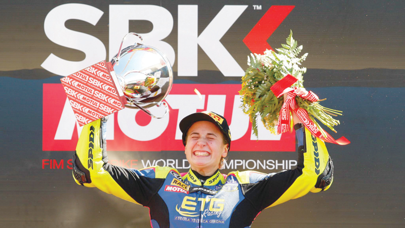 ‘Not a man’s world’: MotoGP riders praise female superbike champ - Oman ...