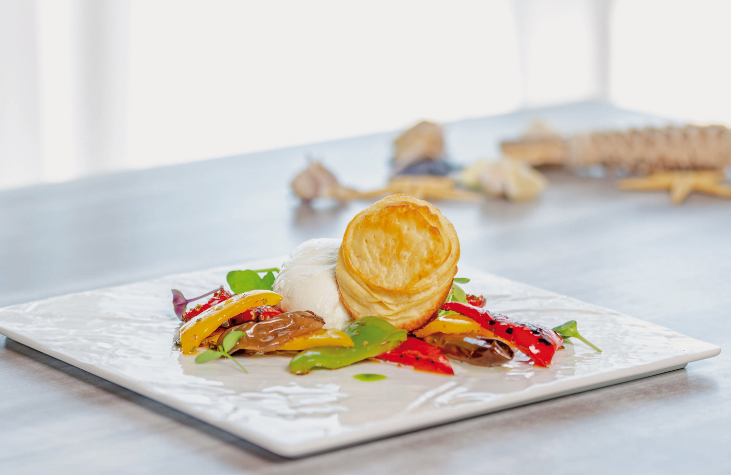 Mille-feuille-of-grilled-vegetables-