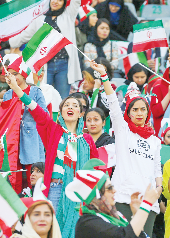 Iranian women attend first soccer match in 40 years Oman Observer