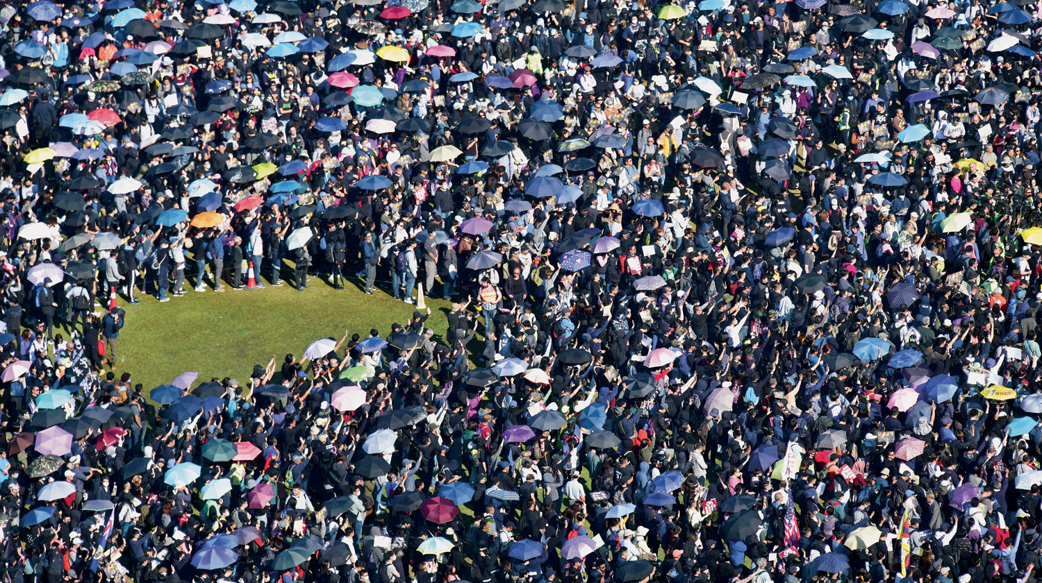 Hong Kongers mark half a year of protest with mammoth rally - Oman Observer