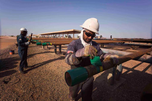 Omani oilfield workers