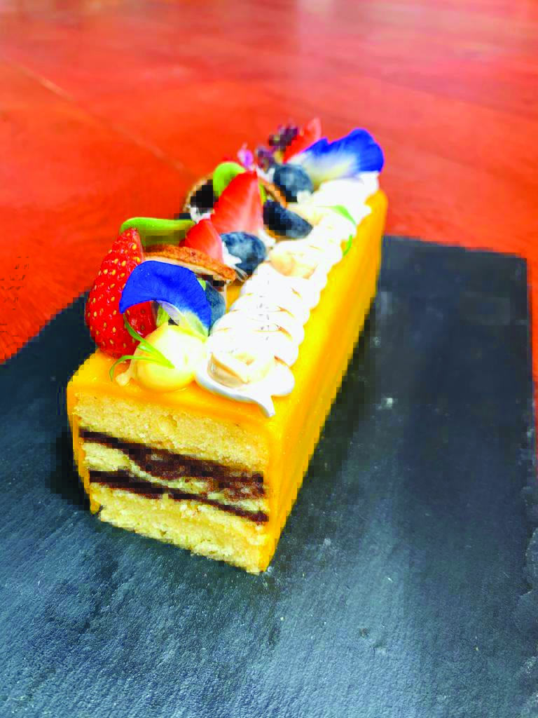 Lemon Olive Oil Cake - plating by Luke