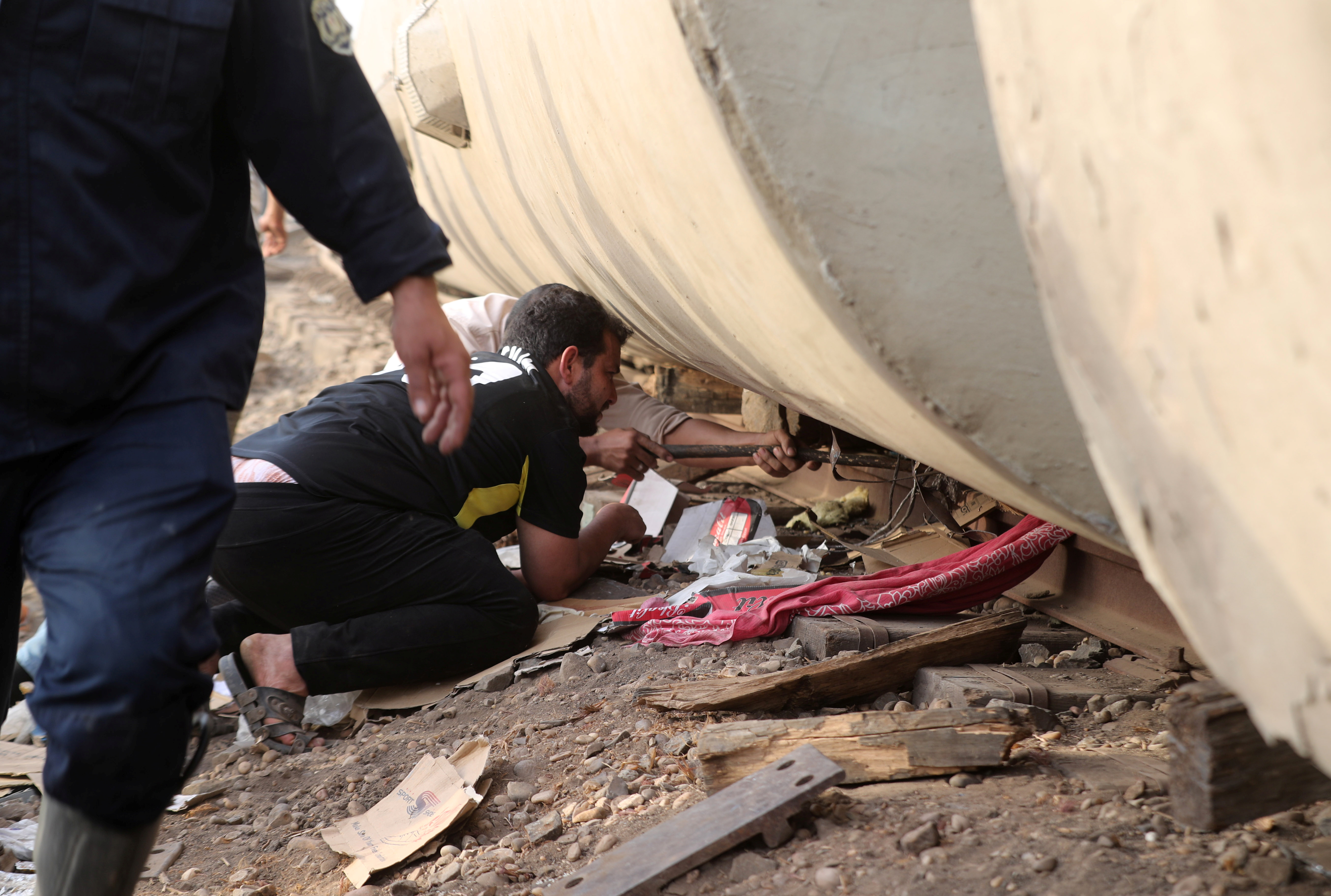 Train derails in Egypt in Qalioubia province, north of Cairo